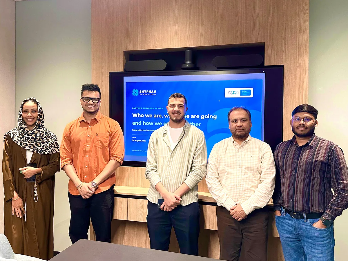 The Shyphan AI team at a Zoho partner business review