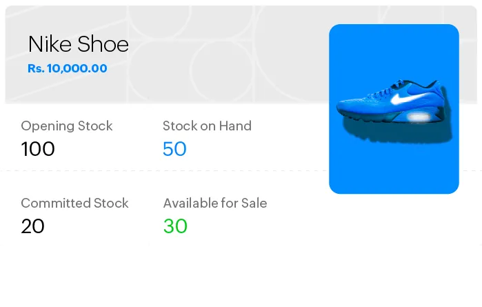 Inventory in Zoho Books