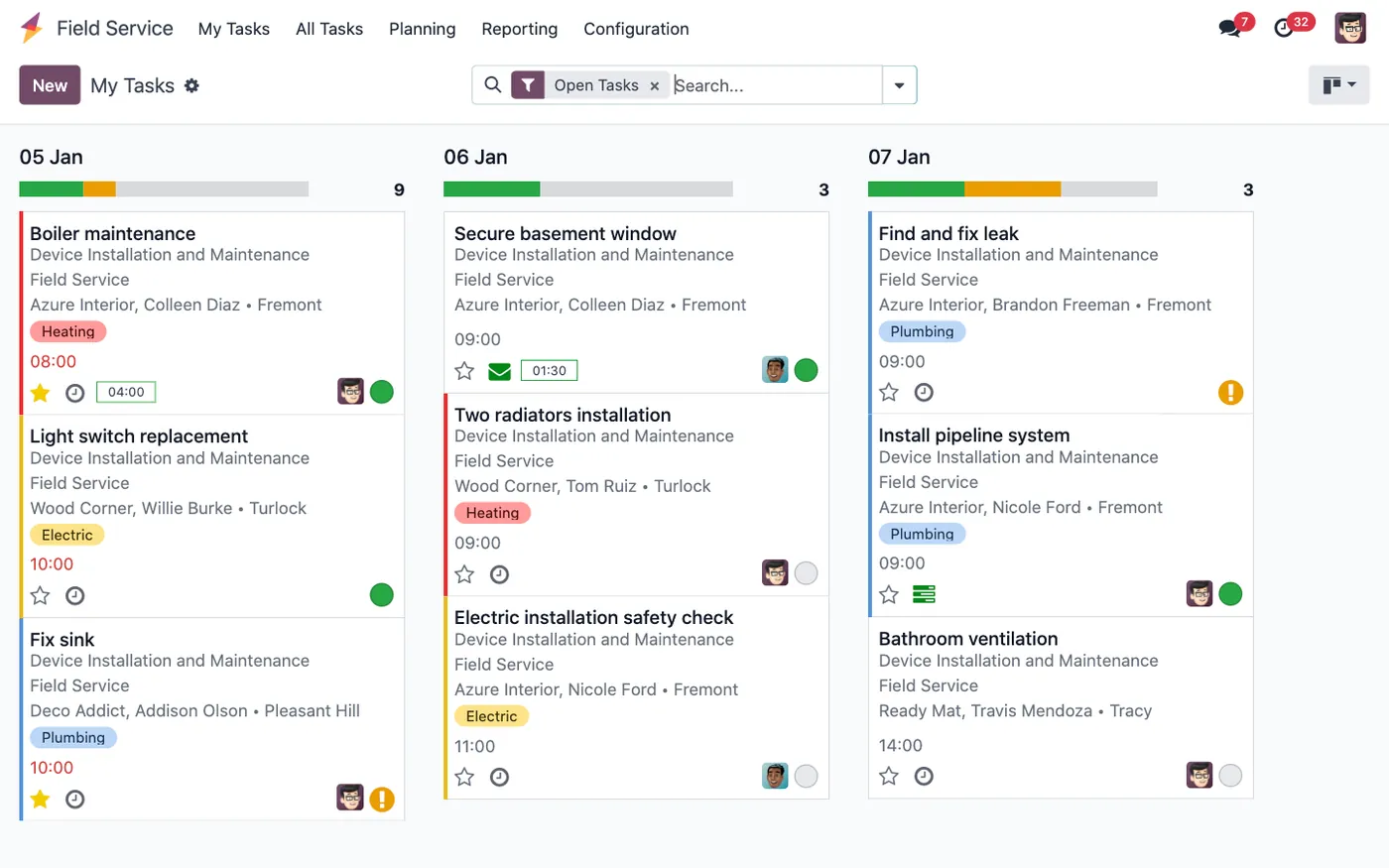 Odoo Field Service