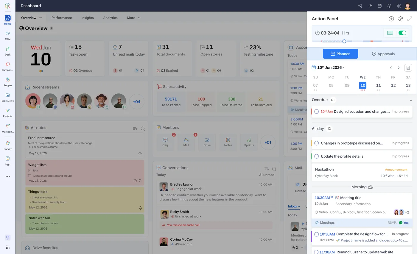 Zoho applications